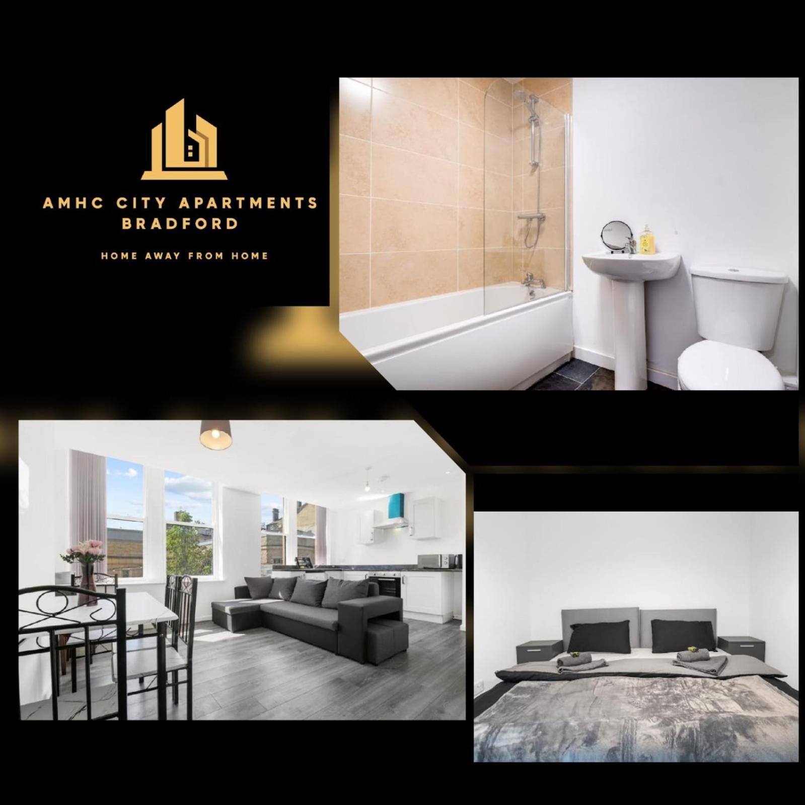 Amhc City Apartments Bradford City Centre One & Two Bedroom Apartments, 24 Hours Express Self Check In, Long Stay Contractors Welcome, Paid Parking Available Nearby Eksteriør bilde
